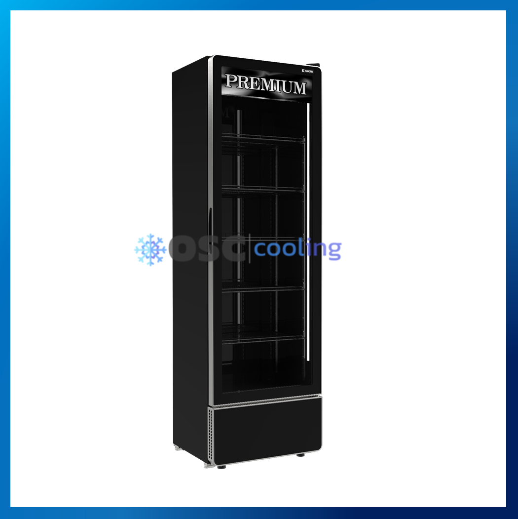 ตู้แช่เย็น 1 ประตู  Inverter ขนาด 15.4 คิว Premium Plus สีดำ (Frameless Door) [SPB-0500P]