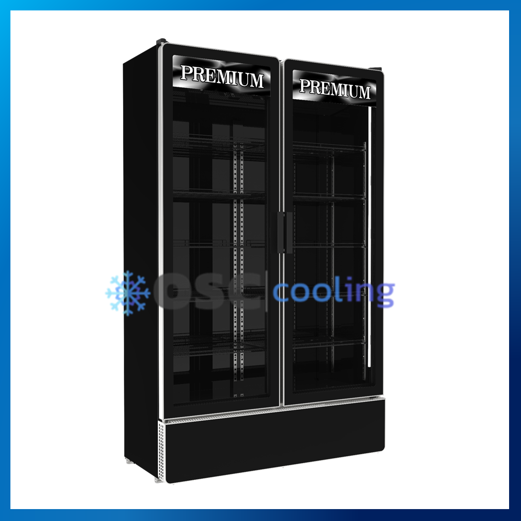 ตู้แช่เย็น 2 ประตู  Inverter ขนาด 32.9 คิว Premium Plus สีดำ (Frameless Door) [SPB-1000P]