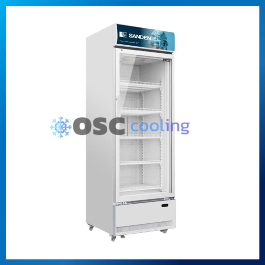 ตู้แช่แข็งประตูกระจก "SANDEN" 16.4 คิว [SNR-0505A]
