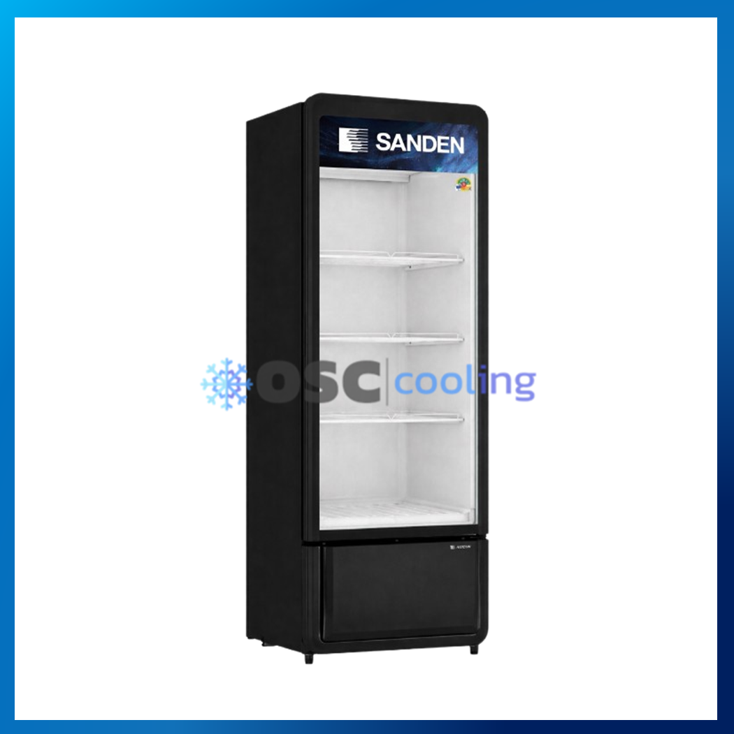 ตู้แช่เย็น 1 ประตู "SANDEN" 8.3 คิว สีดำ [SPC-0270-BLACK]